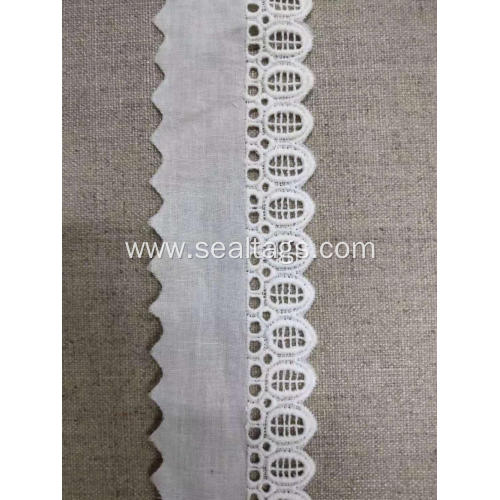 Ivory Raschel Cotton Lace for Garment Accessories
